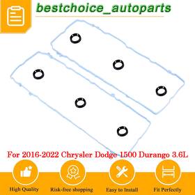 Carbole Vc1184g Valve Cover Gasket Set W/grom For 16-22 Jeep Wrangler 3.6l V6 Dohc