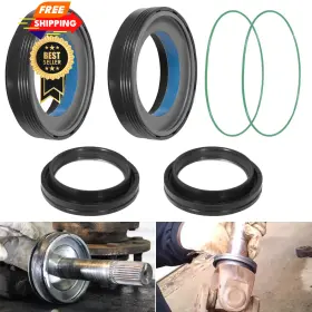 H-456320 Hihitomorrow Front Axle Vaccum Knuckle And Tube Seal For 1998-2004 Ford F250 F350 F450 F550