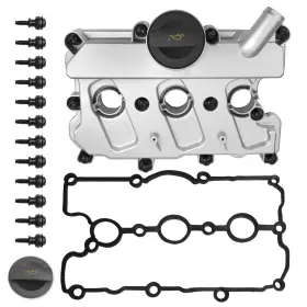 004-164aluw Mitzone 06e103471p Valve Cover Compatible With Audi A4 A6 A7 A5 A8 White