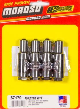 Moroso 084663671708 Fits 7/16 Inch Rckr Studs Adj. Nut 4 Pack By 67170
