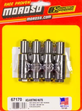 Moroso 084663671708 Fits 7/16 Inch Rckr Studs Adj. Nut 4 Pack By 67170