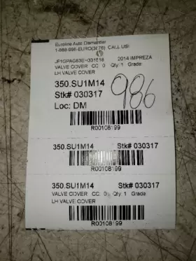 350.su1m14 Subaru Impreza 2014 Valve Cover
