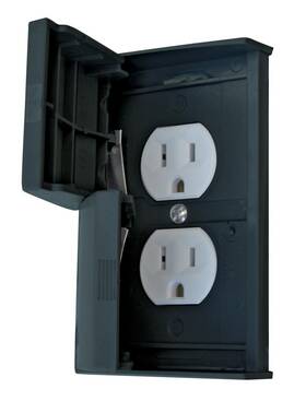 Valterra Dg52522svp Receptacle Cover Diamond Group Black Weatherproof