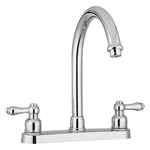 Dura Designer Plastic Chrome Polished J-spout Kitchen Faucet Levers Handles New. Price: $54.59.