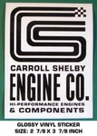 Carroll Shelby Hi- Performance Engines Vinyl Sticker Decal-vintage Road Racing Used. Price: $8.77.