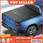 5.8 Ft Hard Tri-fold Tonneau Cover For 2007-2026 Chevy Silverado Gmc Sierra 1500 New. Price: $389.49.