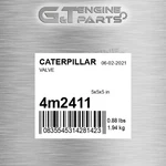 4M2411 Valve Fits Caterpillar (surplus Open Box) New. Price: $333.10.