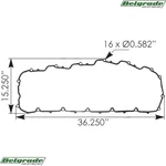 M75761 Valve Cover Gasket Paccar MX13 - 1792804PE 1924761PE New. Price: $54.50.