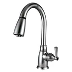 Dura DF-PK160-SN Plastic Satin Nickel Pull-down Kitchen Faucet Lever Handle New. Price: $132.65.