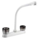 Dura Plastic Satin Nickel High Rise Kitchen Faucet Levers Handles New. Price: $59.00.