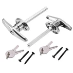 Autohaux 2 Set Universal Garage Shed Door Keyed 4.33'', Silver Tone New. Price: $37.99.