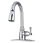Dura Plastic Chrome Polished Pull-down Kitchen Faucet Lever Handle New. Price: $113.94.