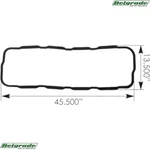 M75946 Oil Pan Gasket Paccar MX13 Replaces 1743102PE 1925946PE New. Price: $109.95.