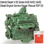 Detroit Diesel Series Service Manual 6V-92 8V-92 Engine Repair Cd !! Like. Price: $13.15.